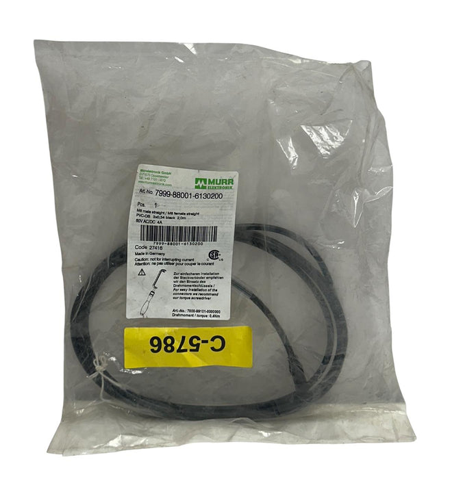 MURR ELEKTRONIK 7999-88001-6130200 / 7999880016130200 M8 MALE/M8 FEMALE 2M NSFS