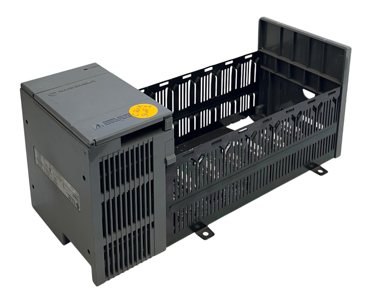 ALLEN BRADLEY 1746-P2 /C SLC 500 POWER SUPPLY W/ 1746-A7 /A SLOT RACK 7SLOT USNP