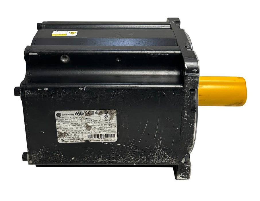 ALLEN BRADLEY MPL-B640F-SJ72AA /A Kinetix AC SERVO MOTOR 6.11kW/8.2HP 3PH NSNP