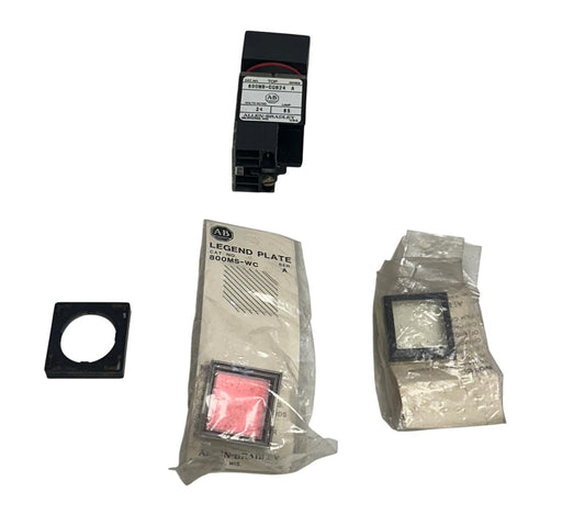 ALLEN BRADLEY 800MB-CQB24RA /A BULLETIN 800MB ILLUMINATED PUSHBUTTON RED NSMP