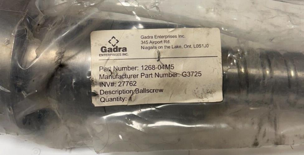 GADRA ENTERPRISES 1268-04M5 / G3725 OEM BALL SCREW 41-3/4'' THREADED NSMP