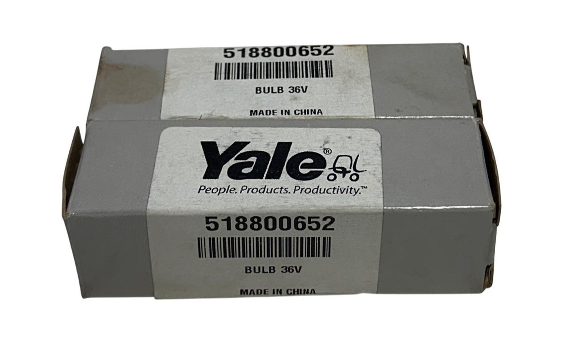 2 YALE 518800652 / YT518800652 OEM 36V BULBS FOR FORKLIFT NSMP
