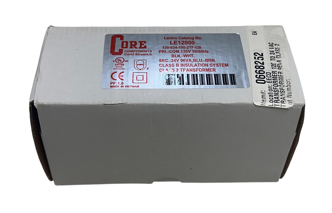 CORE COMPONENTS 120-024-100-2TF-CB / LE12000 TRANSFORMER CLASS 2 120V NSMP