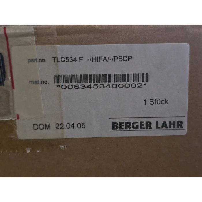 BERGER LAHR TLC534 F SERVO DRIVE TLC534 F-/HIFA/-/PBDP 0063453400002 NSMP