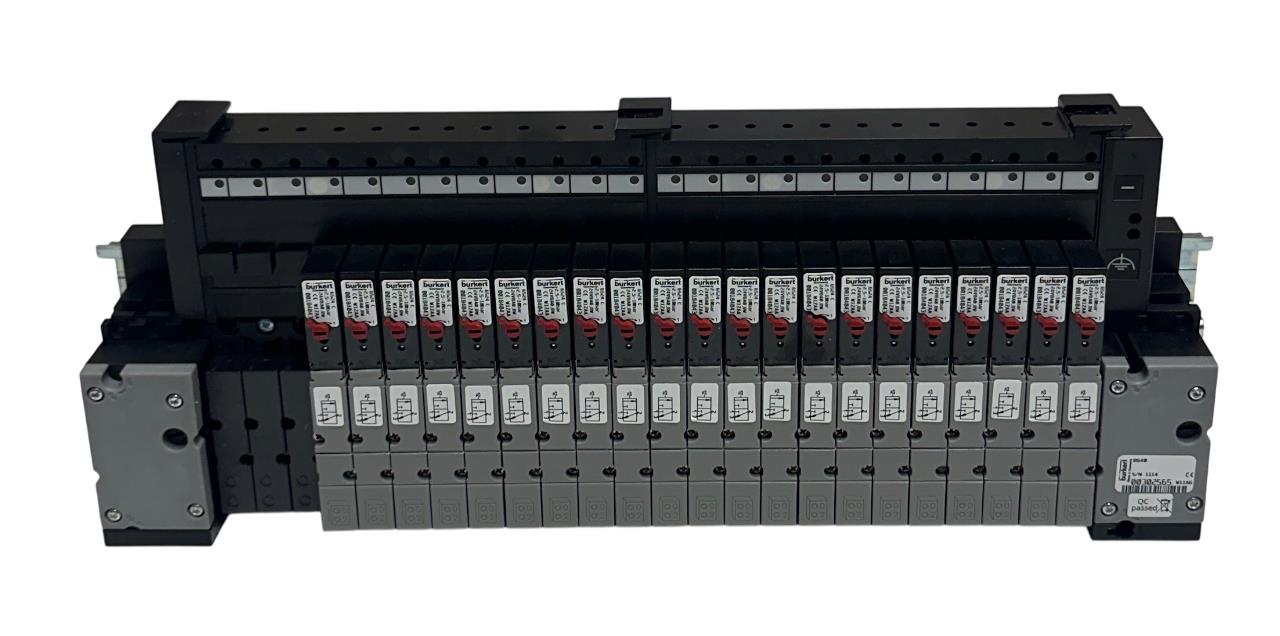 BURKERT 00302565 / 8640 VALVE ISLAND TERMINAL / 6524 VALVES 00184043 ASSY NSNP