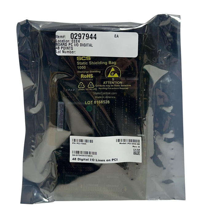 ACCES I/O PRODUCTS PCI-DIO-48 / PCI-1005 DIGITAL I/O BOARD 48-LINES Rev. D NSMP