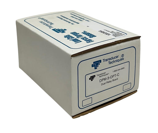 TRANSDUCER TECHNIQUES DPM-3-OPT-C / DPM3OPTC DUAL RELAY BOARD 250VAC/24VDC NSFS