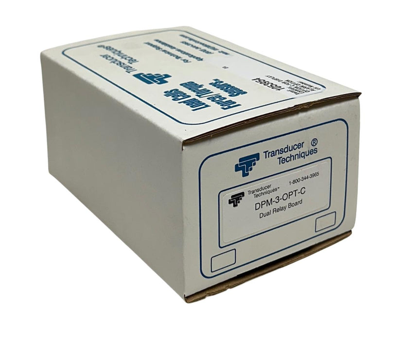 TRANSDUCER TECHNIQUES DPM-3-OPT-C / DPM3OPTC DUAL RELAY BOARD 250VAC/24VDC NSFS