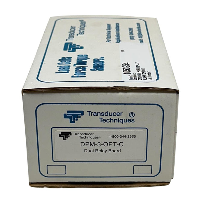 TRANSDUCER TECHNIQUES DPM-3-OPT-C / DPM3OPTC DUAL RELAY BOARD 250VAC/24VDC NSFS