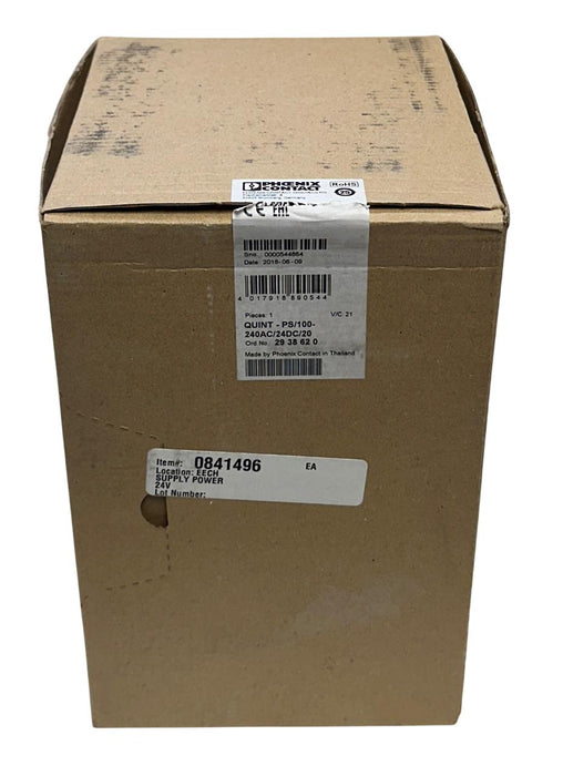 PHOENIX CONTACT QUINT-PS/100-240AC/24DC/20 / 2938620 QUINT POWER SUPPLY NSMP