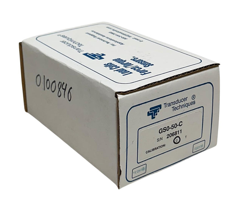 TRANSDUCER TECHNIQUES GSO-50-C / GSO50C STRAIN GAUGE COMPRESSION LOAD CELL NSFS