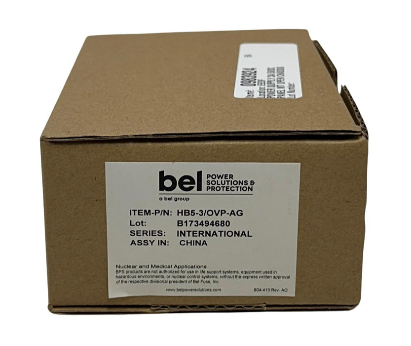 BEL POWER SOLUTIONS HB5-3/OVP-AG / HB53OVPAG POWER SUPPLY 5VDC/3A OUTPUT NSMP