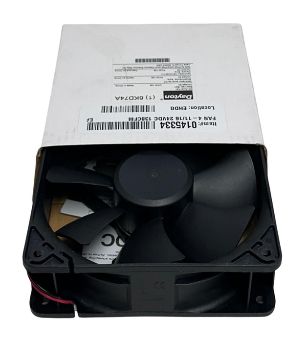 2 DAYTON 6KD74A OEM DC AXIAL FANS BALL BEARING 24VDC 138CFM NSMP