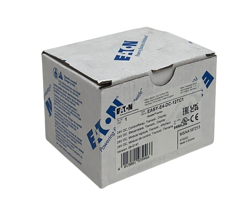 EATON EASY-E4-DC-12TC1 / MSAA197213 CONTROL RELAY W/ DISPLAY 24VDC TRANSIT NSMP