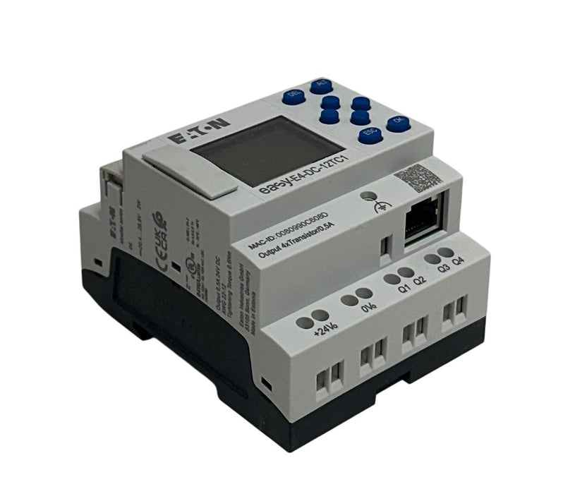 EATON EASY-E4-DC-12TC1 / MSAA197213 CONTROL RELAY W/ DISPLAY 24VDC TRANSIT NSMP
