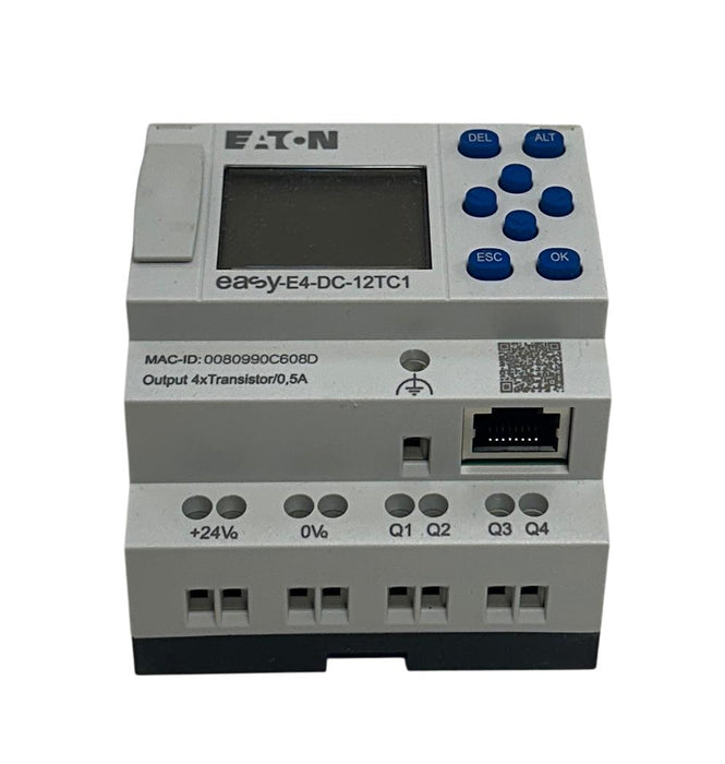 EATON EASY-E4-DC-12TC1 / MSAA197213 CONTROL RELAY W/ DISPLAY 24VDC TRANSIT NSMP