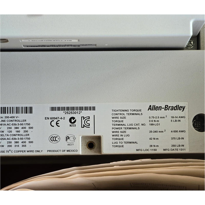 ALLEN BRADLEY 150-F361NBD /B SMC-Flex SMART MOTOR CONTROLLER SOFT START NSMP