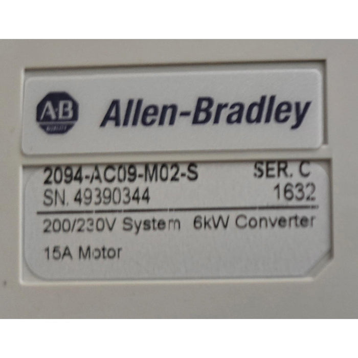ALLEN BRADLEY 2094-AC09-M02-S /C Kinetix 6000 6kW INTERGRATED AXIS MODULE NSMP