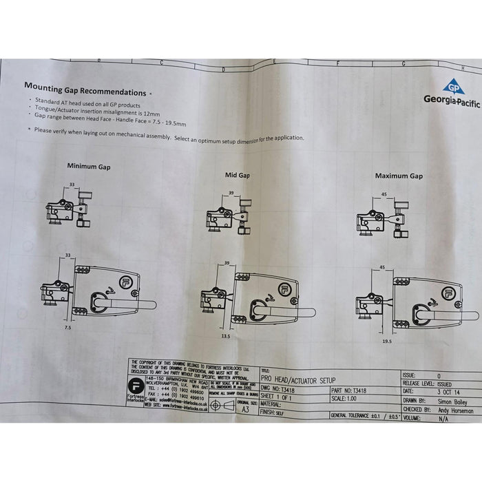 FORTRESS INTERLOCKS GP640PRO / ITM-00044653 amGardpro SWITCH 0001062096 NSNP
