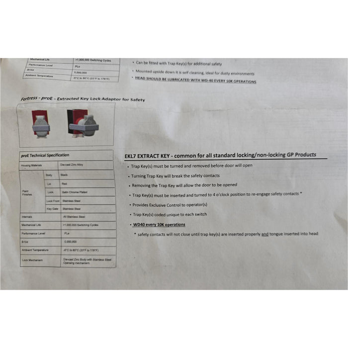 FORTRESS INTERLOCKS GP640PRO / ITM-00044653 amGardpro SWITCH 0001062096 NSNP
