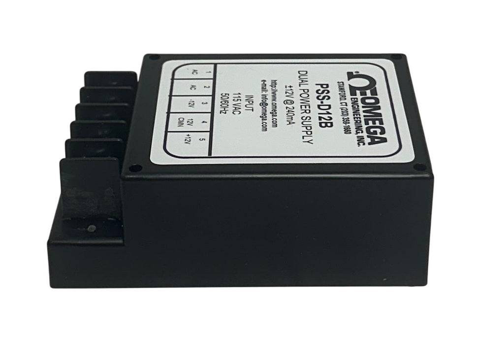 OMEGA ENGINEERING PSS-D12B / PSSD12B DUAL POWER SUPPLY 115VAC 50/60Hz INPUT NSNP