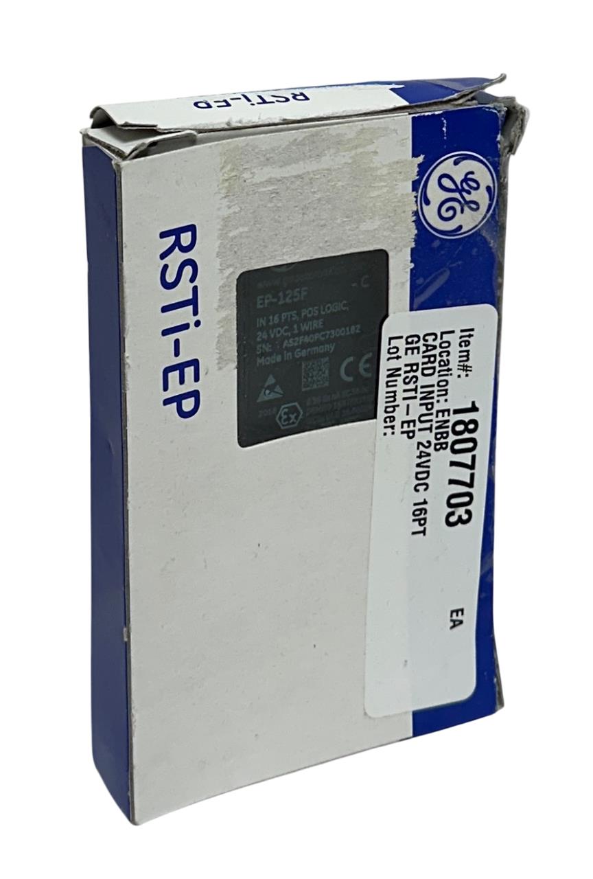 GE EP-125F-C / EP-125F DIGITAL INPUT MODULE 16-PT POS LOGIC 24VDC RSTi ...