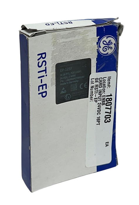 GE EP-125F-C / EP-125F DIGITAL INPUT MODULE 16-PT POS LOGIC 24VDC RSTi-EP NSMP