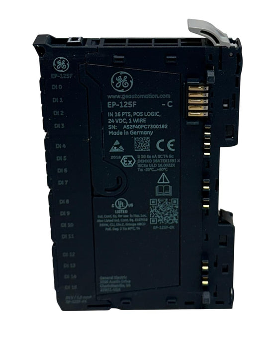 GE EP-125F-C / EP-125F DIGITAL INPUT MODULE 16-PT POS LOGIC 24VDC RSTi-EP NSMP