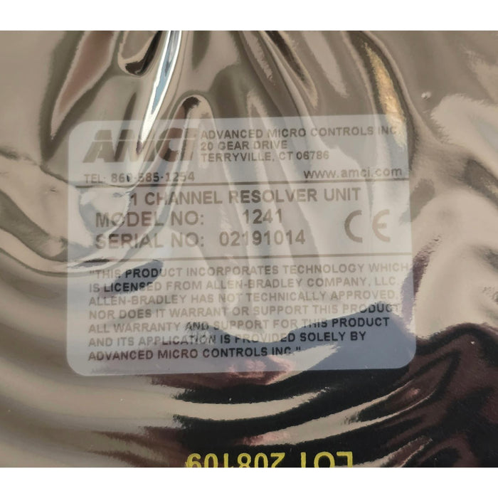 ALLEN BRADLEY AMCI 1241 ControlLogix 1-CHANNEL RESOLVER INTERFACE MODULE NSMP
