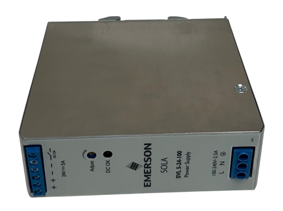 EMERSON SOLA SVL 5-24-100 / SVL524100 SVL SERIES POWER SUPPLY 120W 24V OUT NSMP
