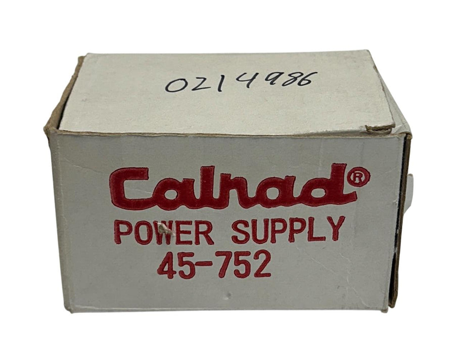 CALRAD 45-752 DV-1212A POWER SUPPLY 117VAC 50Hz 40W INPUT 24VDC 1.2A OUTPUT NSMP