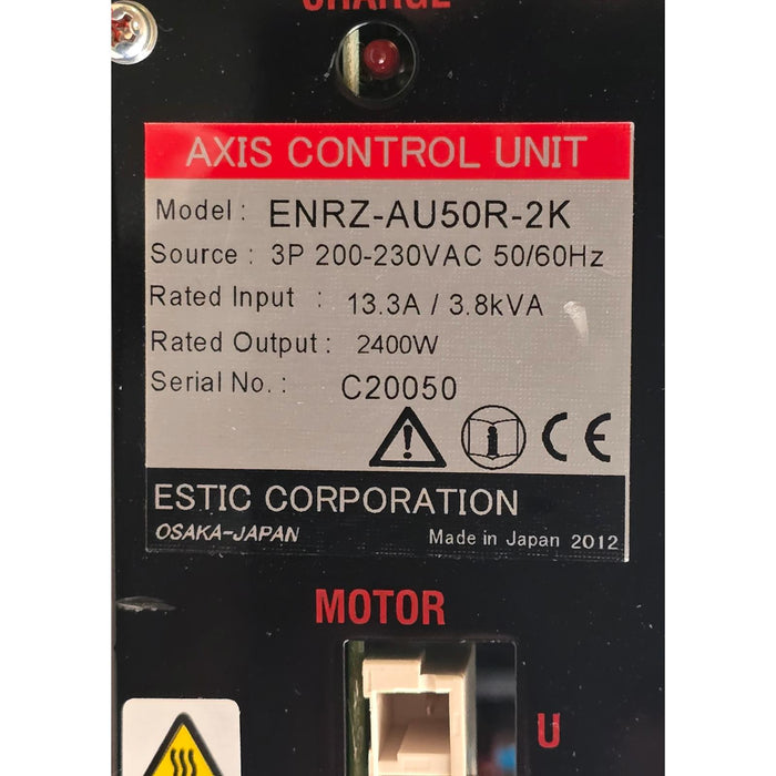 ESTIC ENRZ-AU50R-2K AXIS CONTROL UNIT 3P 200/230VAC 50/60HZ 13.3A/3.8kVA 2400W