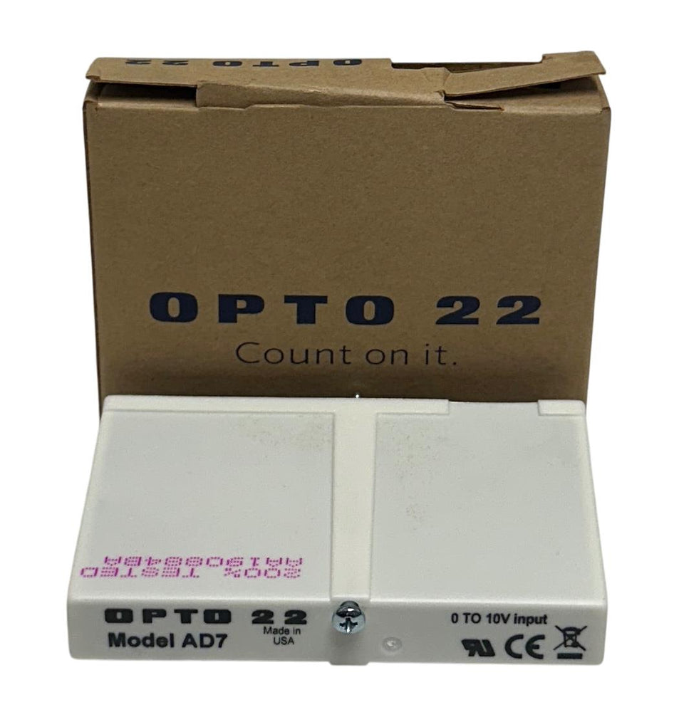 OPTO 22 AD7 VOLTAGE ANALOG INPUT MODULE 0-10VDC ISOLATED SINGLE CHANNEL OEM NSMP