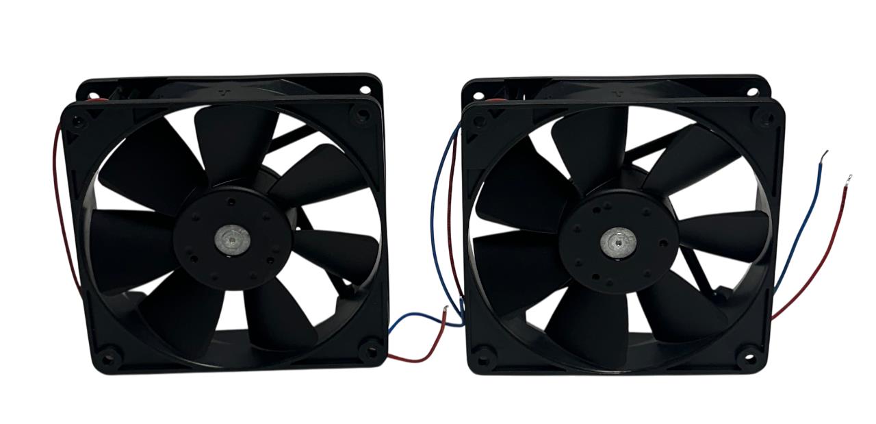 2 EBM-PAPST 4414 FM / 4414FM DC AXIAL COMPACT FANS 12-28VDC 3.2W .13A 119mm NSNP