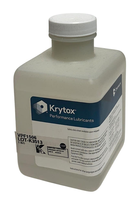 KRYTOX VPF 1506 / VPF1506 OEM OIL FOR VACUUM PUMPS 1KG BOTTLE CLEAR NSMP