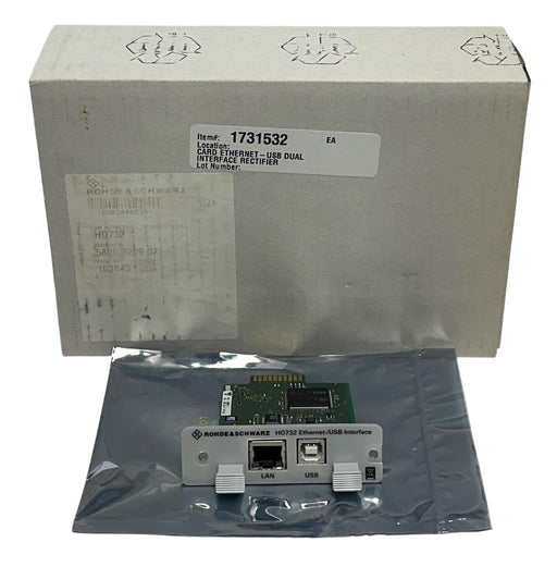 ROHDE & SCHWARZ 5800.3209.02 / 5710.1172.02 / HO732 / H0732 EtherNet/USB NSMP