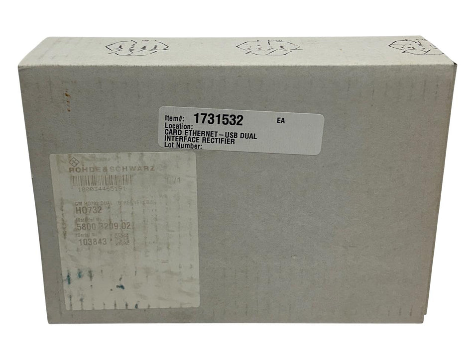 ROHDE & SCHWARZ 5800.3209.02 / 5710.1172.02 / HO732 / H0732 EtherNet/USB NSMP