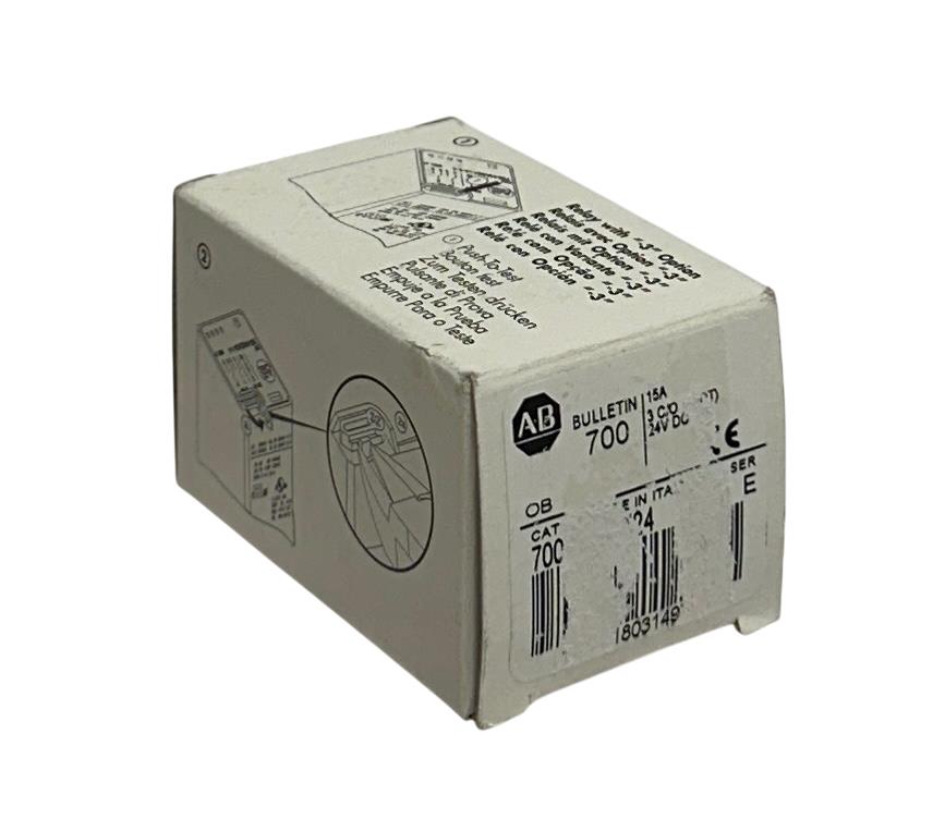 ALLEN BRADLEY 700-HB33Z24 /E BULLETIN 700 GENERAL PURPOSE RELAY 15A 24VDC NSMP