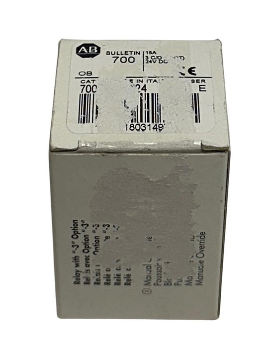 ALLEN BRADLEY 700-HB33Z24 /E BULLETIN 700 GENERAL PURPOSE RELAY 15A 24VDC NSMP