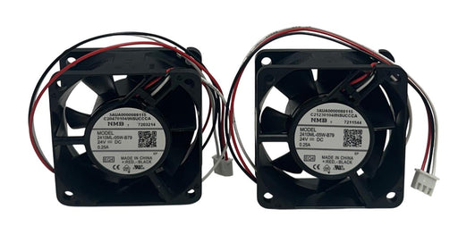 2 NMB 2410ML-05W-B79 / 2410ML05WB79 DC AXIAL FANS 24VDC 0.25A SQUARE BLACK NSNP