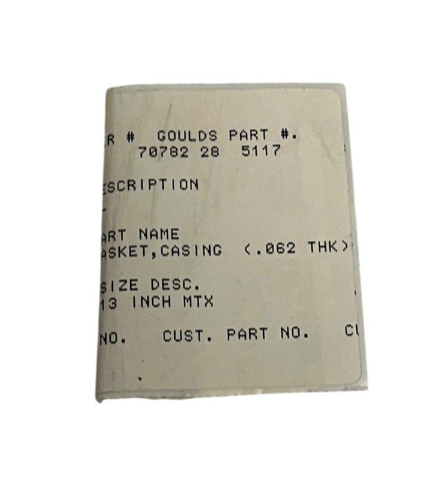 GOULDS 70782 28 5117 / 70782285117 OEM CASING GASKET 13'' FOR PUMP 3196 MTX NSNP