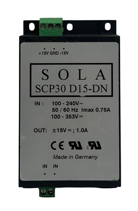 EMERSON SOLA SCP30 D15-DN / SCP30D15DN SLIM POWER SUPPLY 100-240V INPUT NSNP