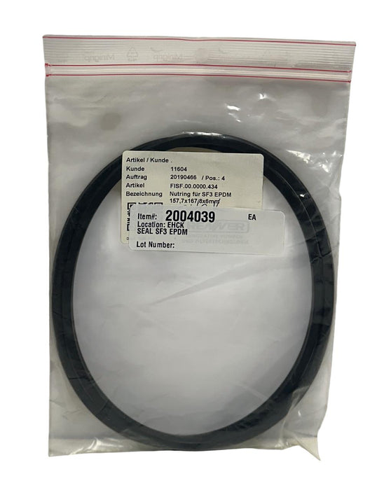 2 RENNER FISF.00.0000.434 / 11604 GROOVED SEAL FOR SF3 EPDM 157,7x167 8x6mm NSMP