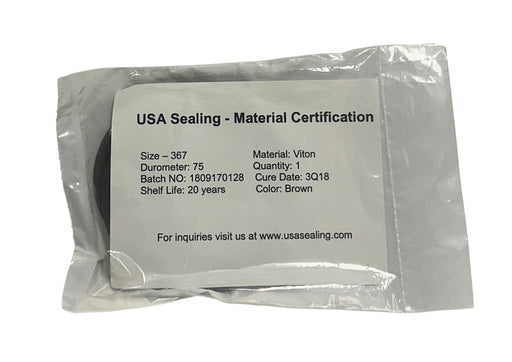 4 USA SEALING ZUSAVB75367 VITON O-RINGS DUROMETER 75 SIZE 367 OEM BROWN NSFS