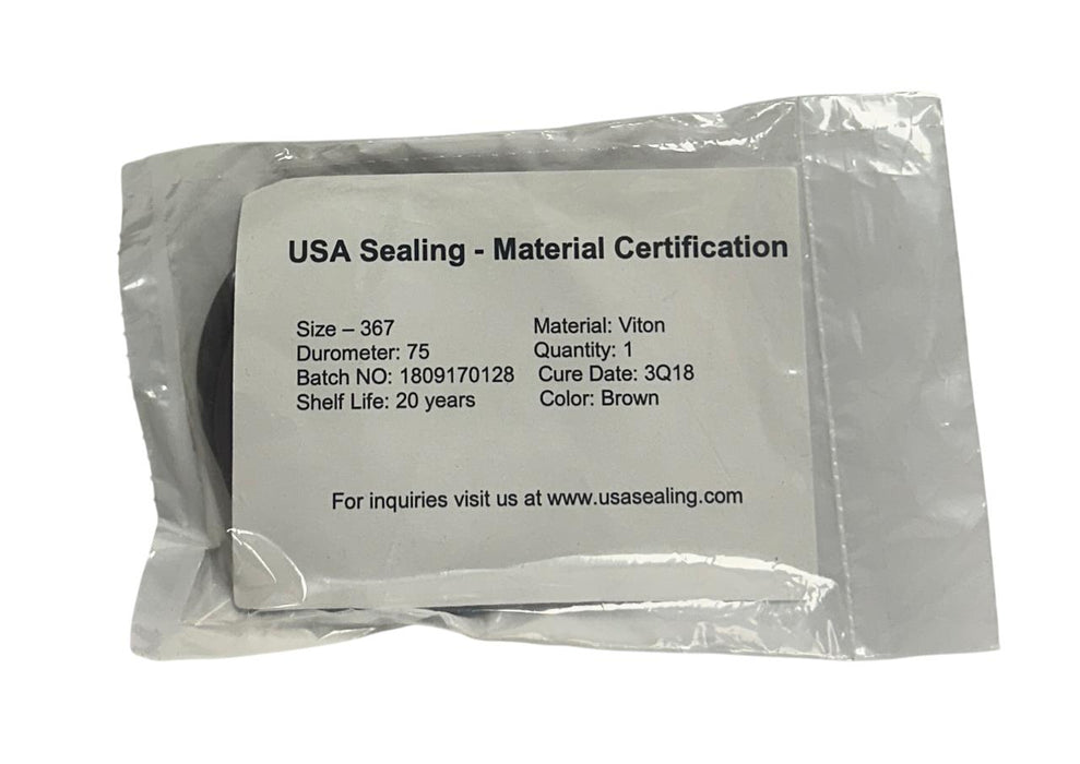 4 USA SEALING ZUSAVB75367 VITON O-RINGS DUROMETER 75 SIZE 367 OEM BROWN NSFS