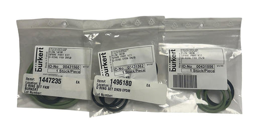 3 BURKERT FLOW S030 SPARE PART KIT O-RING FKM/EPDM 431560 / 431556 / 431562 NSMP