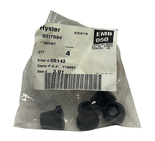 4 HYSTER 0317594 / HY0317594 OEM VIBRATION DAMPENERS MOUNT FOR FORKLIFT NSNP