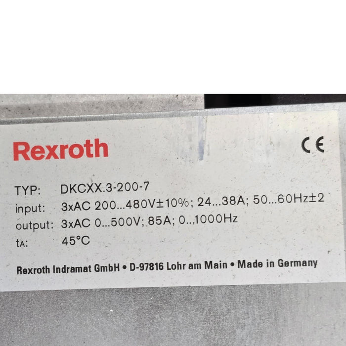 REXROTH INDRAMAT R911287307 - DKC21.3-200-7-FW EcoDrive 03 DRIVE AMPLIFIER NSMP