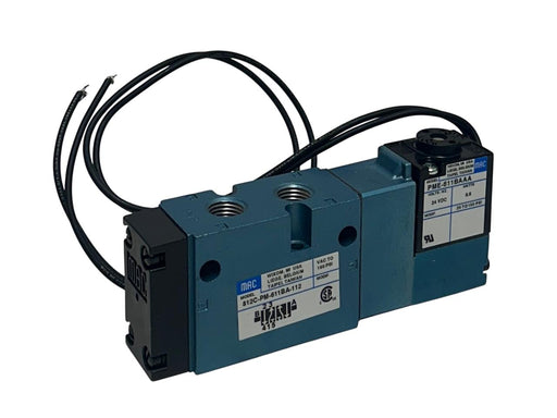 MAC 812C-PM-611BA-112 / 812CPM611BA112 SOLENOID VALVE W/ PME-611BAAA PILOT NSNP