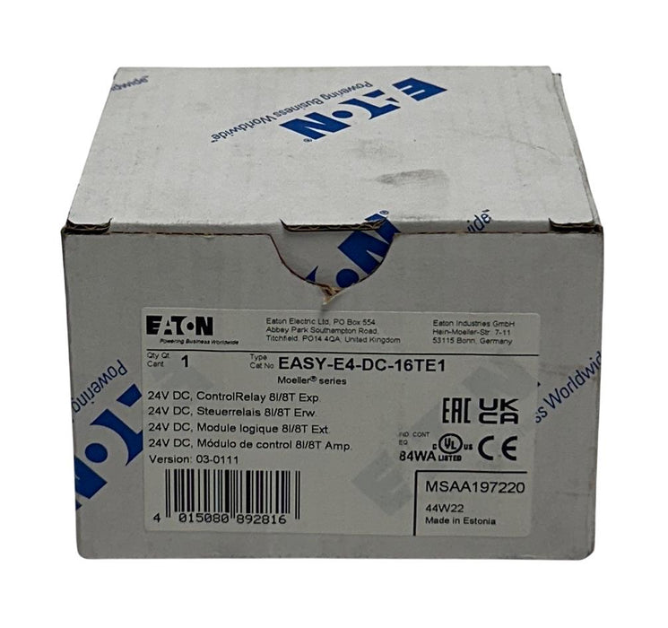 EATON EASY-E4-DC-16TE1 / MSAA197220 CONTROL RELAY 8I/8T 0,5A 24VDC MOELLER NSMP